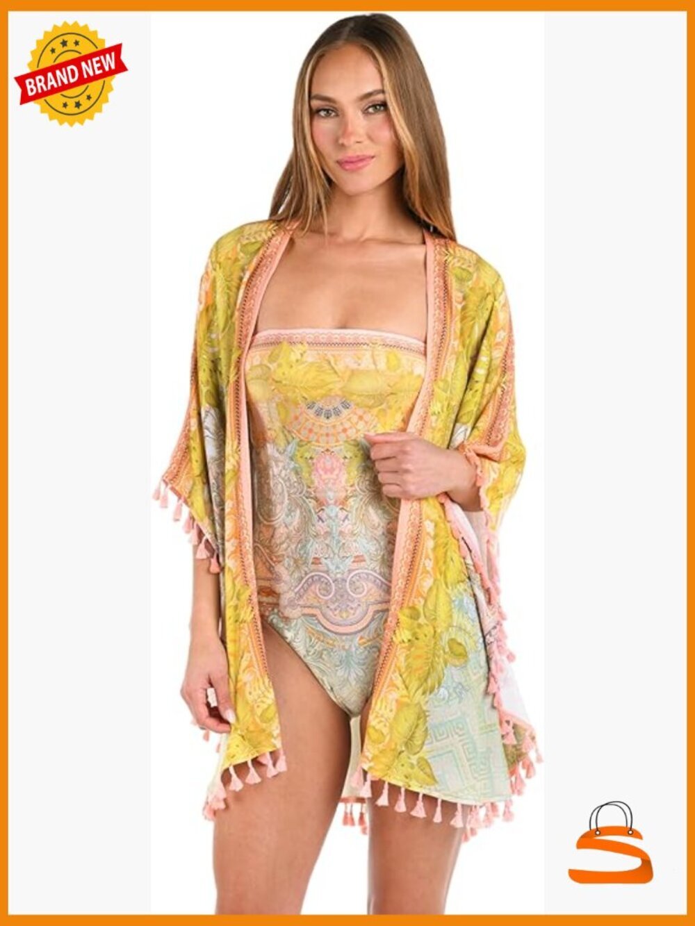 Womens Kimono Swimsuit Cover Up Flowy Breezy Beach Coverup